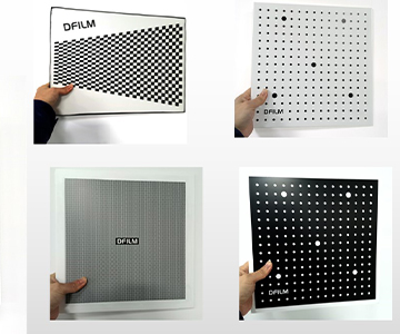 Film covered calibration board